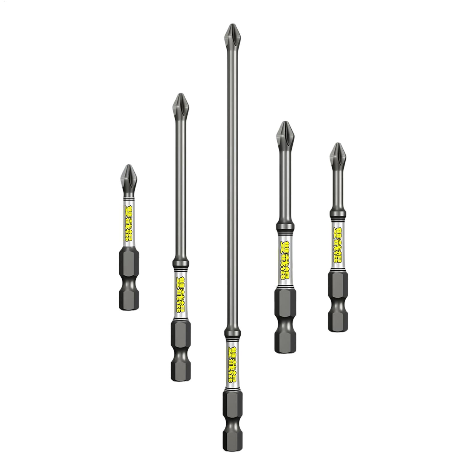 Tools Workshops - Boorschroevendraaierbitset 5-delige robuuste roestvrije boorbits combinatiegereedschapset