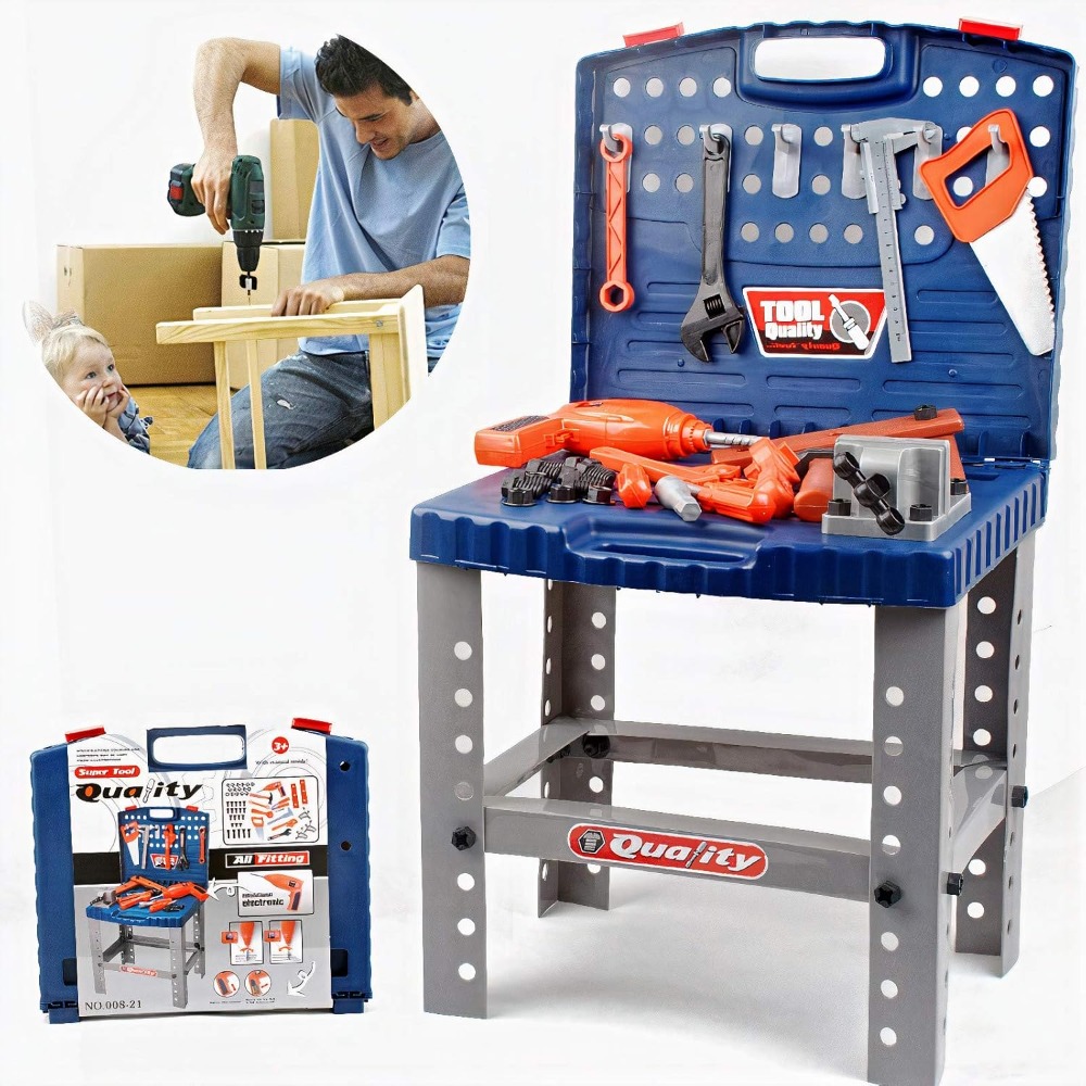 Tools Workshop For Kids - Speelgoedgereedschap voor kinderen Werkbank met realistisch