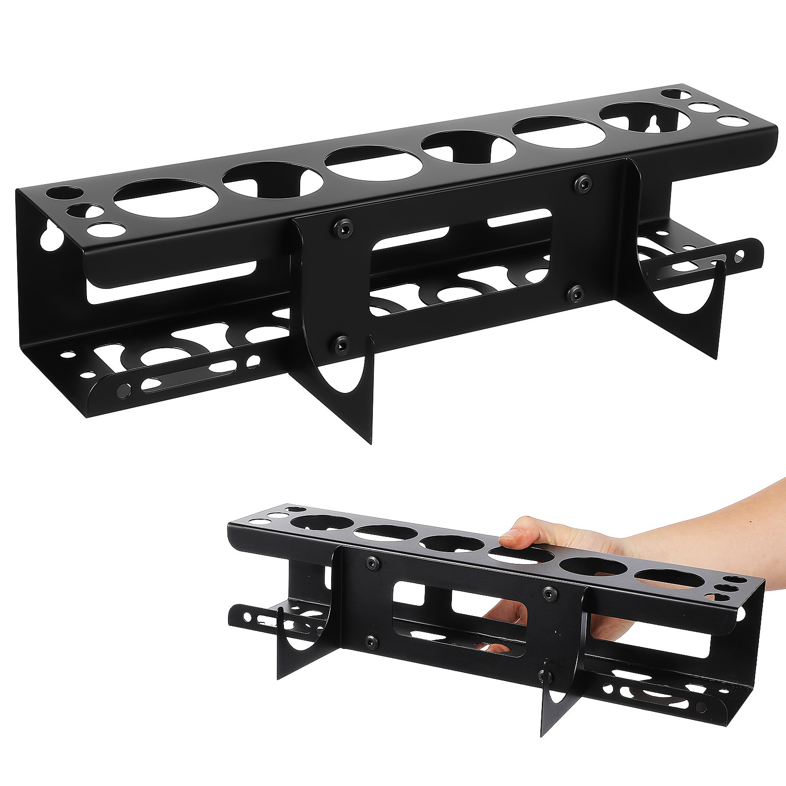 Workshop Tools Youtube - Zwaarbelastbaar wandgereedschapsorganizer, opbergrek voor kitbuisjes, wandmontage,