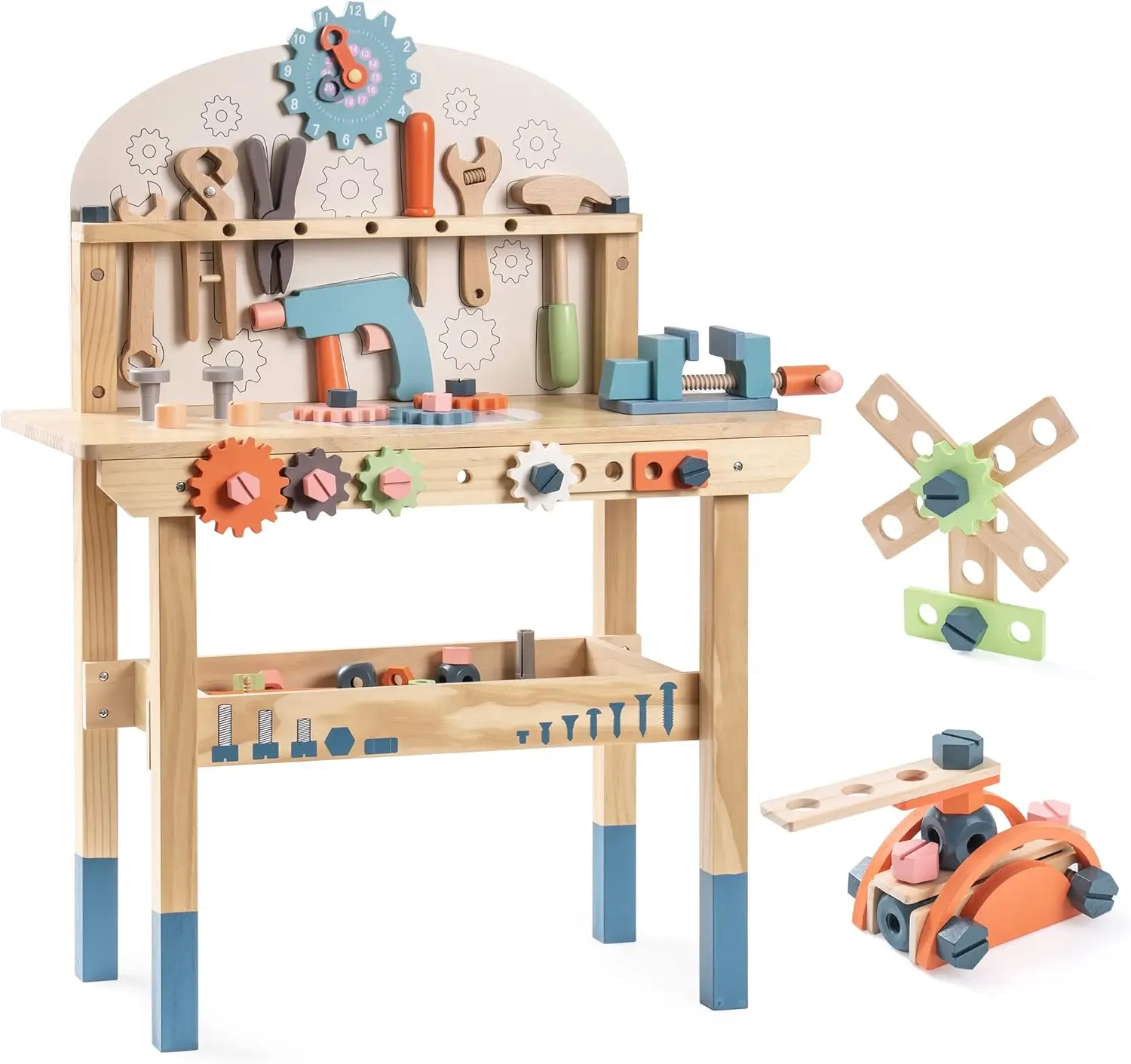 Tools Workshop For Kids - Robotime Robud Gereedschapsbankset voor kinderen Grote