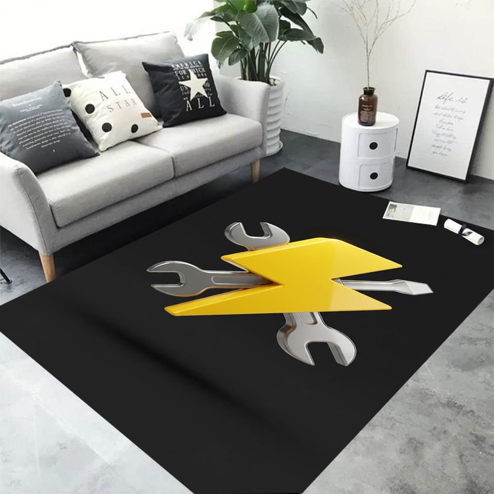 Workshop Tools Logo - Mechanicus-sleutelratel print area rug antislip vloermat