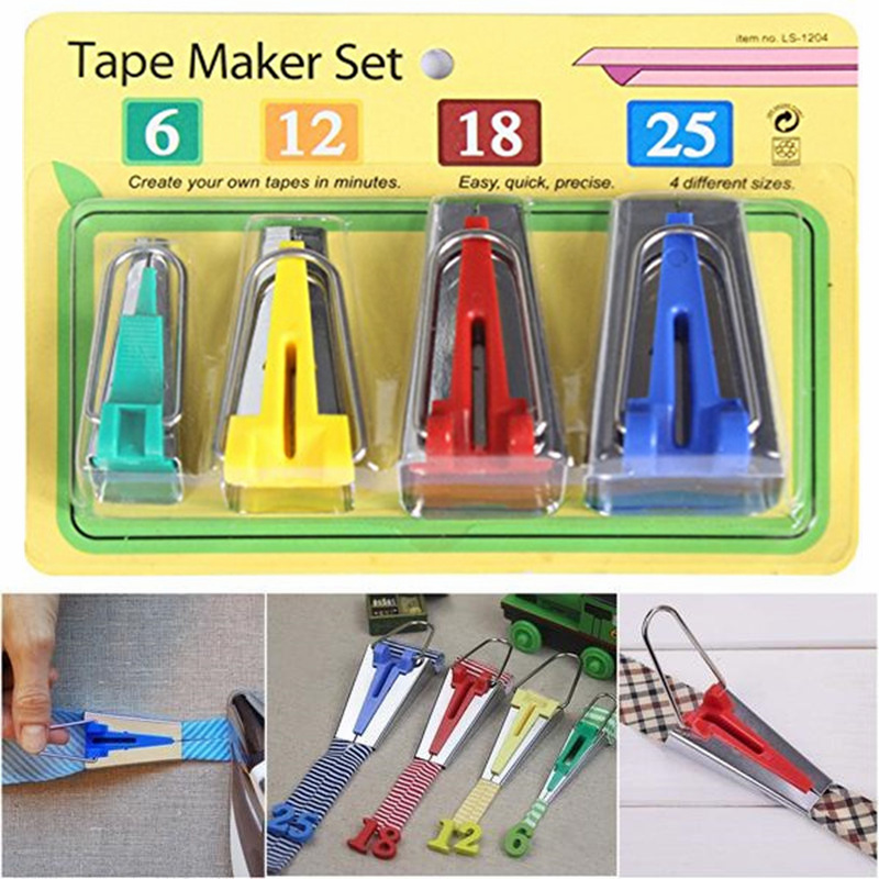 Mechanical Workshop Tools And Equipment - Set van 4 maten Naaiaccessoires Biaisbandmakers