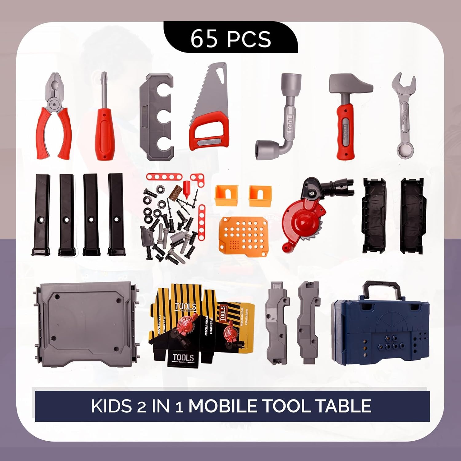 65PCS Kids Tool Bench Set Fant - Tools Workshop For Kids recensie en prijs