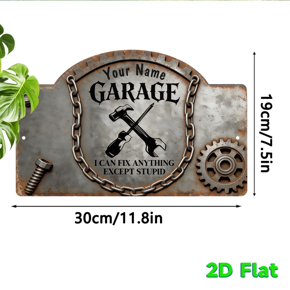 Aangepaste naam Vintage Gear G - Tools Name In Workshop recensie en prijs