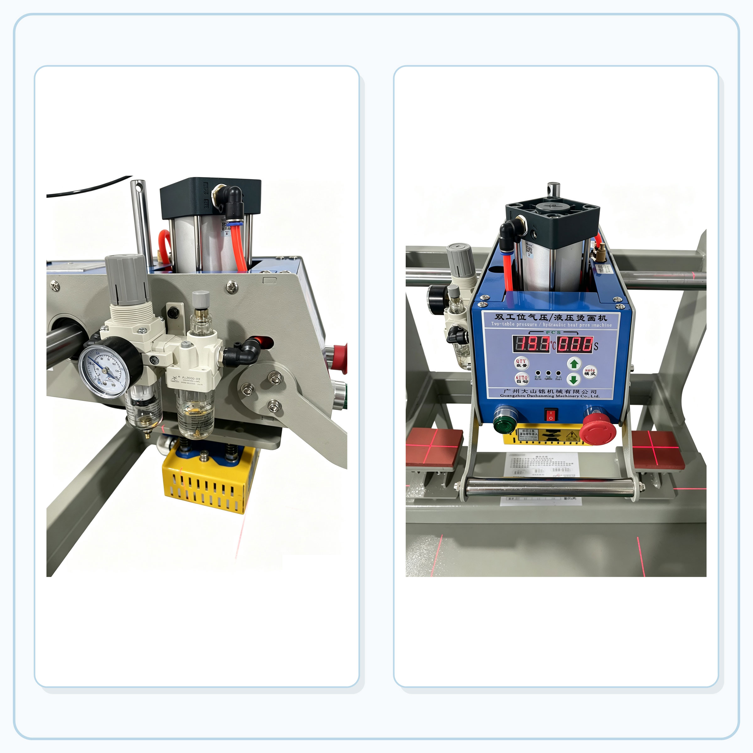 Dubbelstation warmtepersmachin - Workshop Tools Logo recensie en prijs