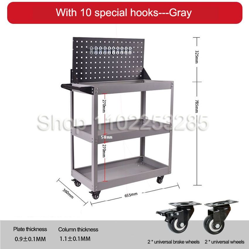 Werkplaatswagens 3-laags mobie - Workshop Tools Car recensie en prijs